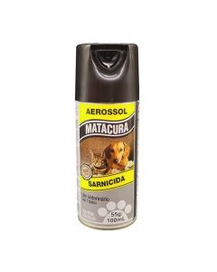 Sarnicida Aerossol para Piolhos Pulgas Sarnas Matacura 100ml